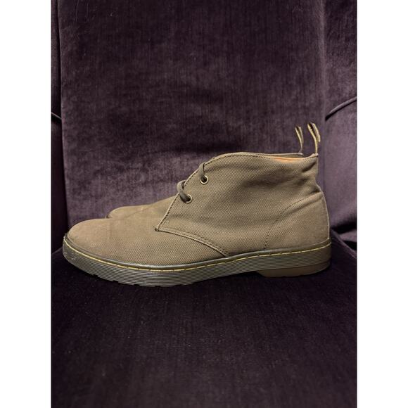 Dr. Martens Mens Mayport Chukka Ankle Boots Brown Canvas Size 12 #AW004
